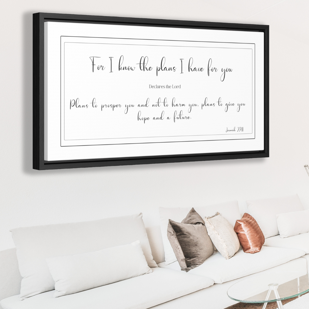 I Know The Plans I Have For You | Christian Wall Art