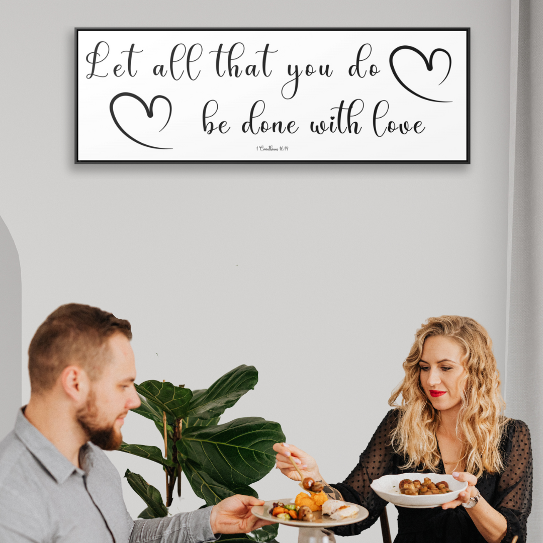 Let All Be Done In Love | Christian Wall Art