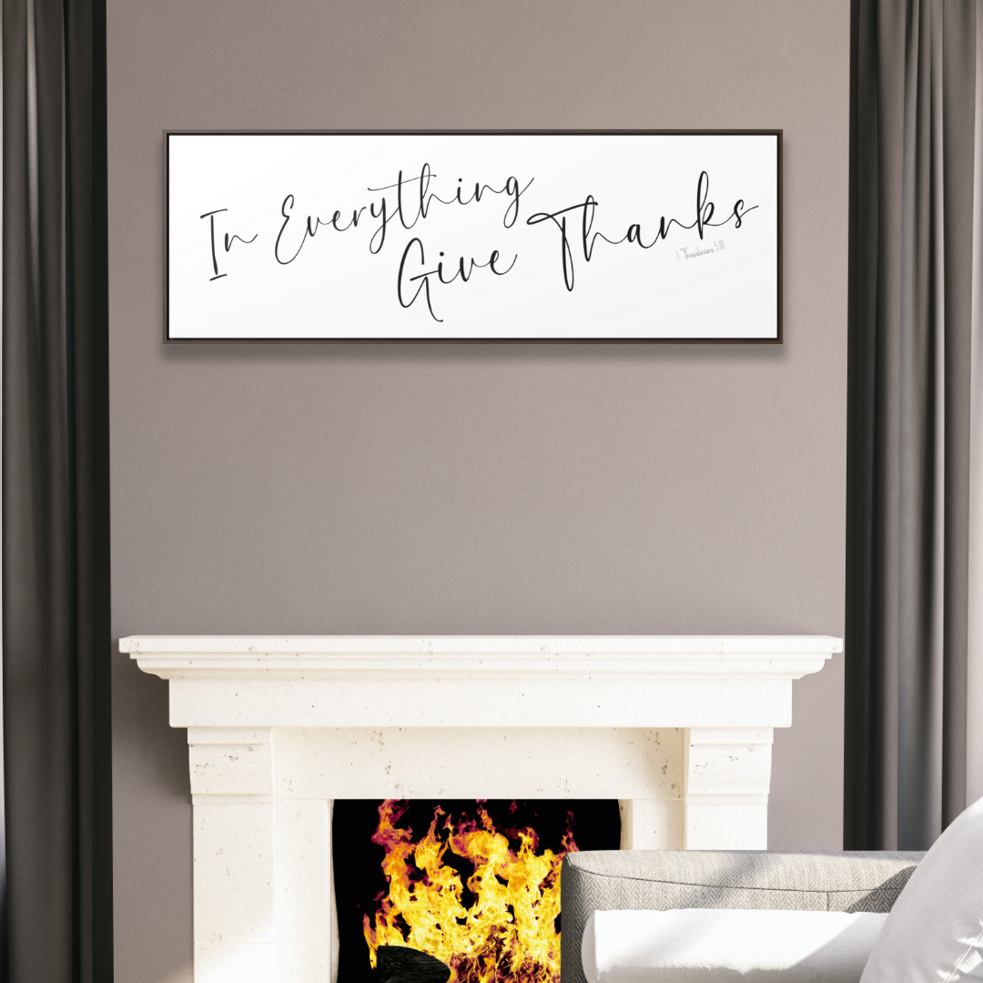 In Everything Give Thanks | Christian Wall Art