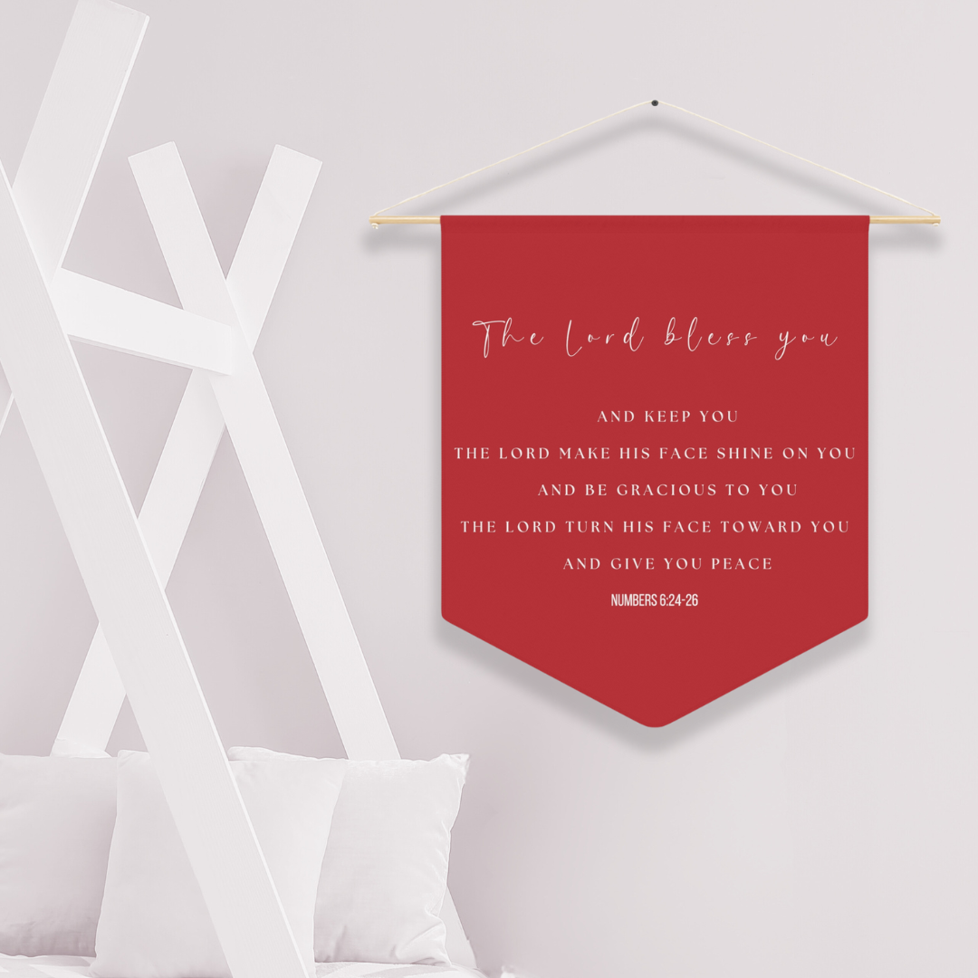 The Lord Bless You | Nursery Pennant Wall Art