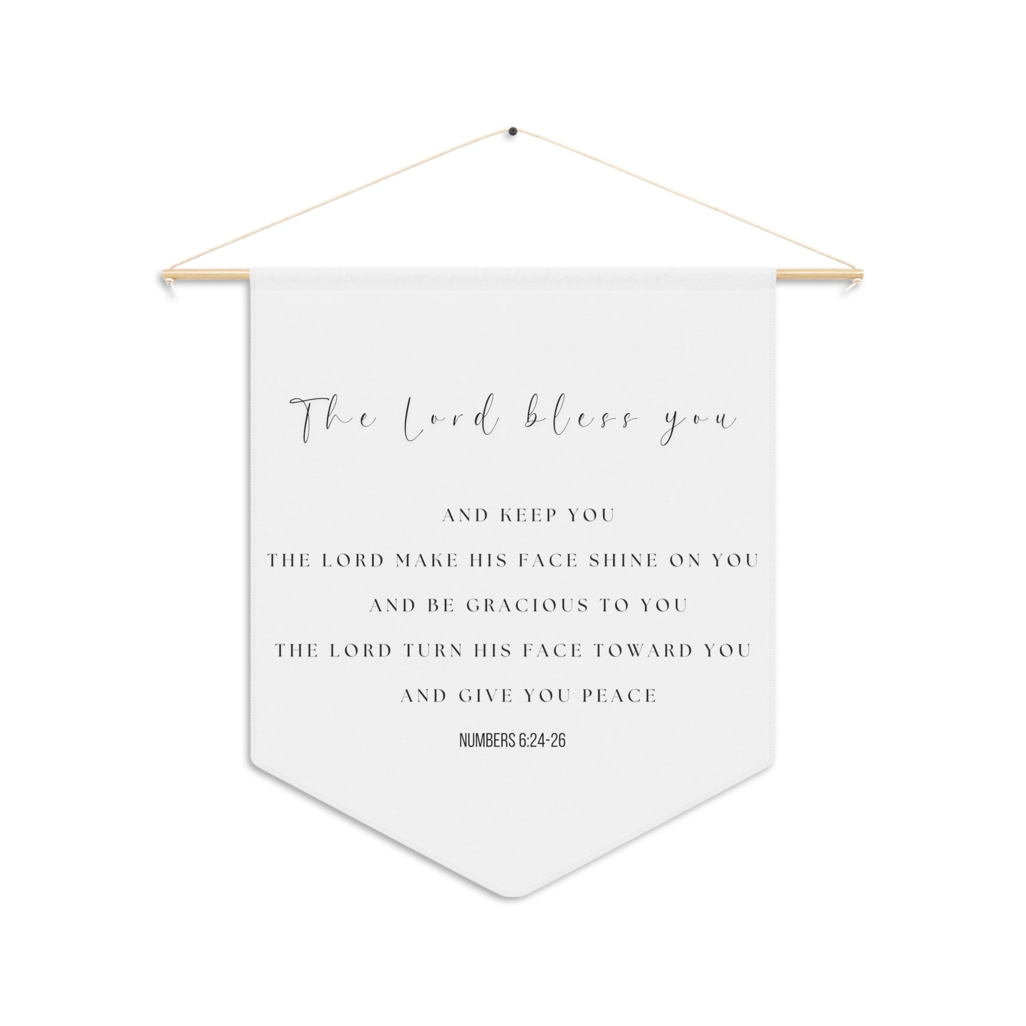 The Lord Bless You | Nursery Pennant Wall Art