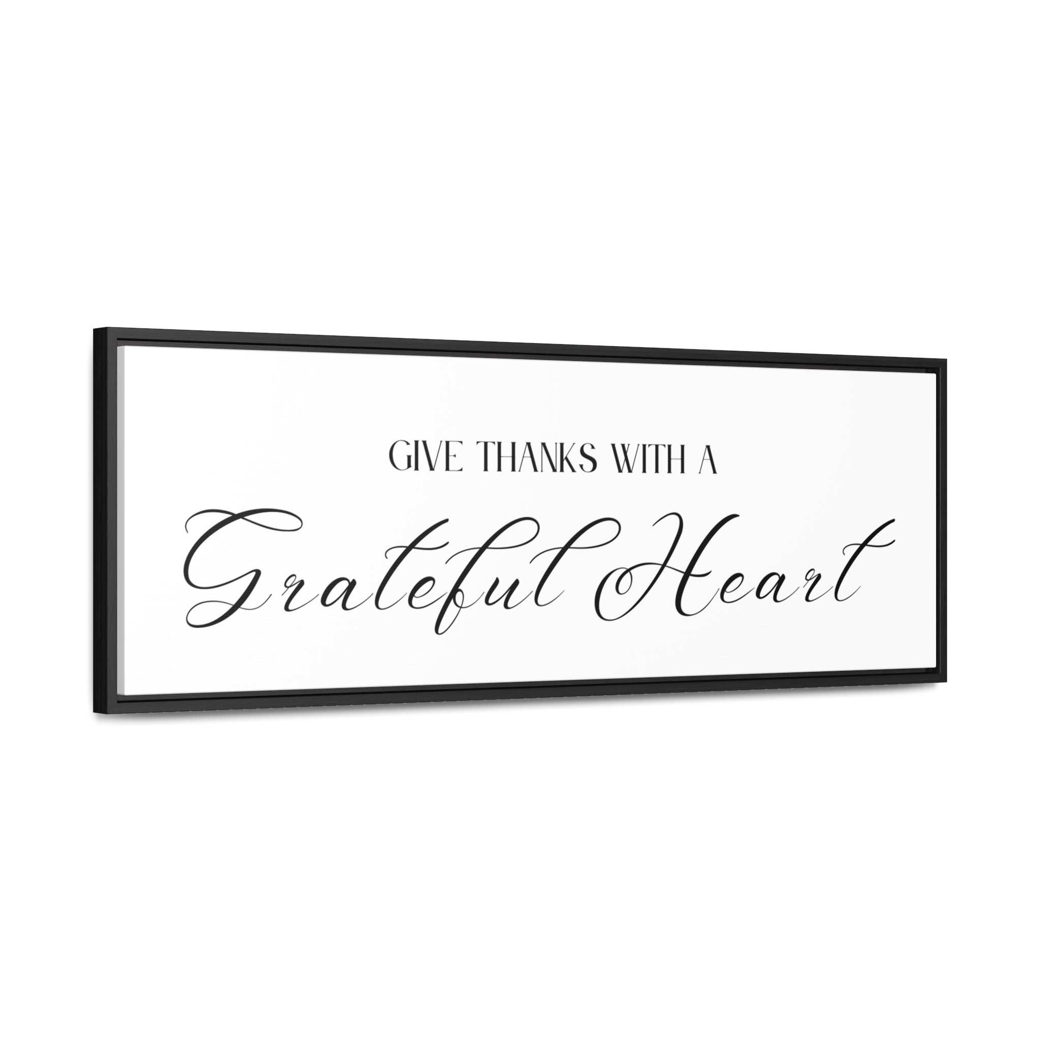 Give Thanks With Grateful Hearts | Gratitude Wall Art | Canvas