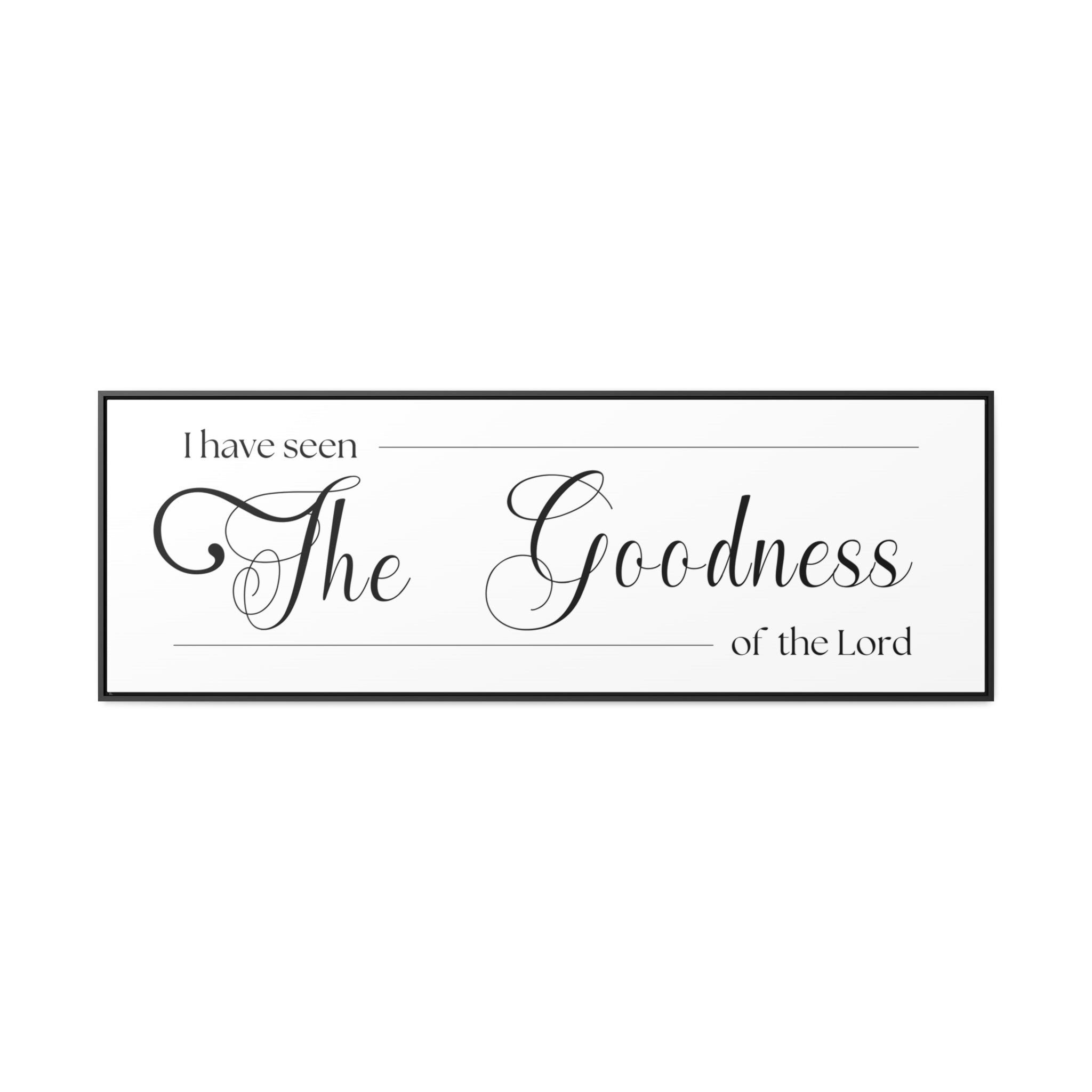 Goodness Of The Lord | Christian Wall Art