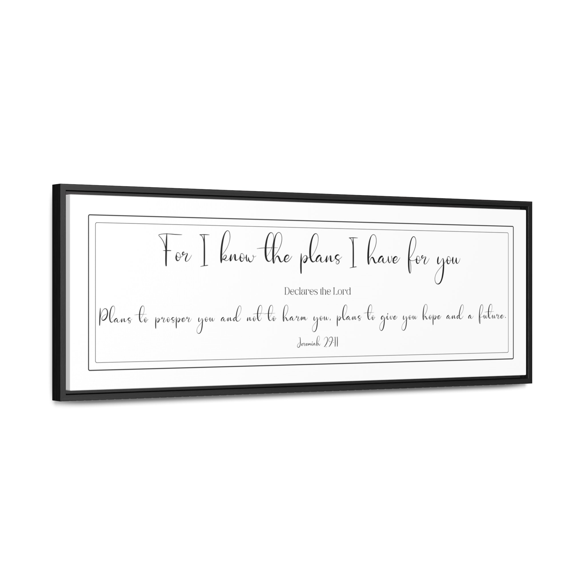 I Know The Plans I Have For You | Christian Wall Art