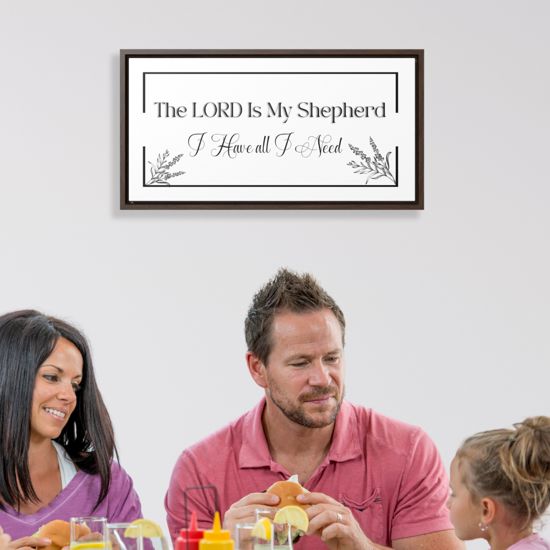 The Lord His My Shepherd I Have All | Christian Wall Art