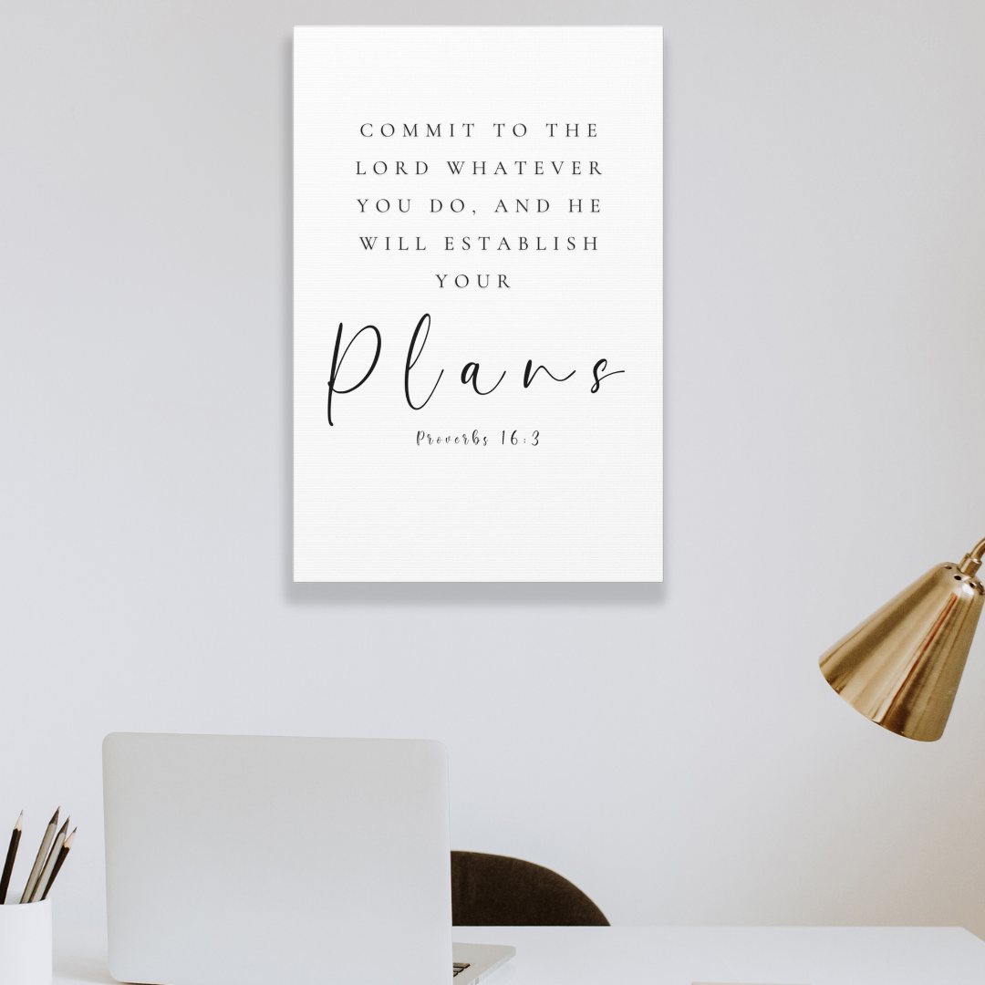 I Know The Plans I Have For You | Office Wall Art