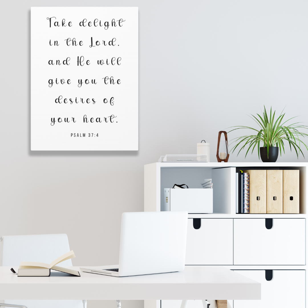 Take Delight In The Lord | Office Wall Art