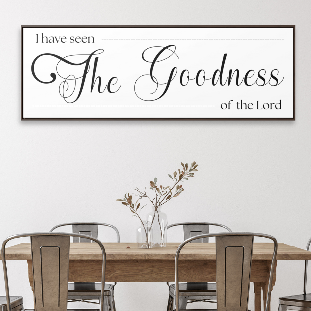 Goodness Of The Lord | Christian Wall Art