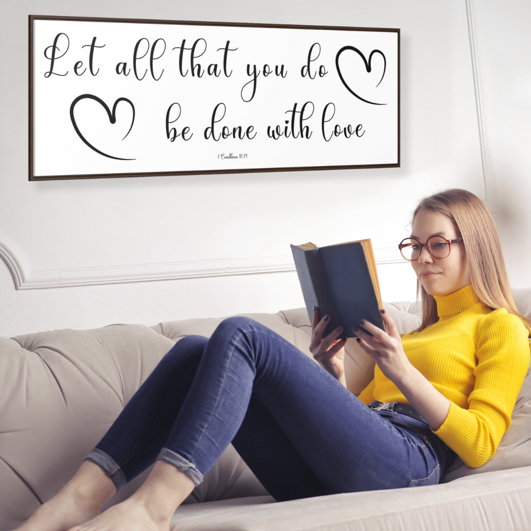 Let All Be Done In Love | Christian Wall Art