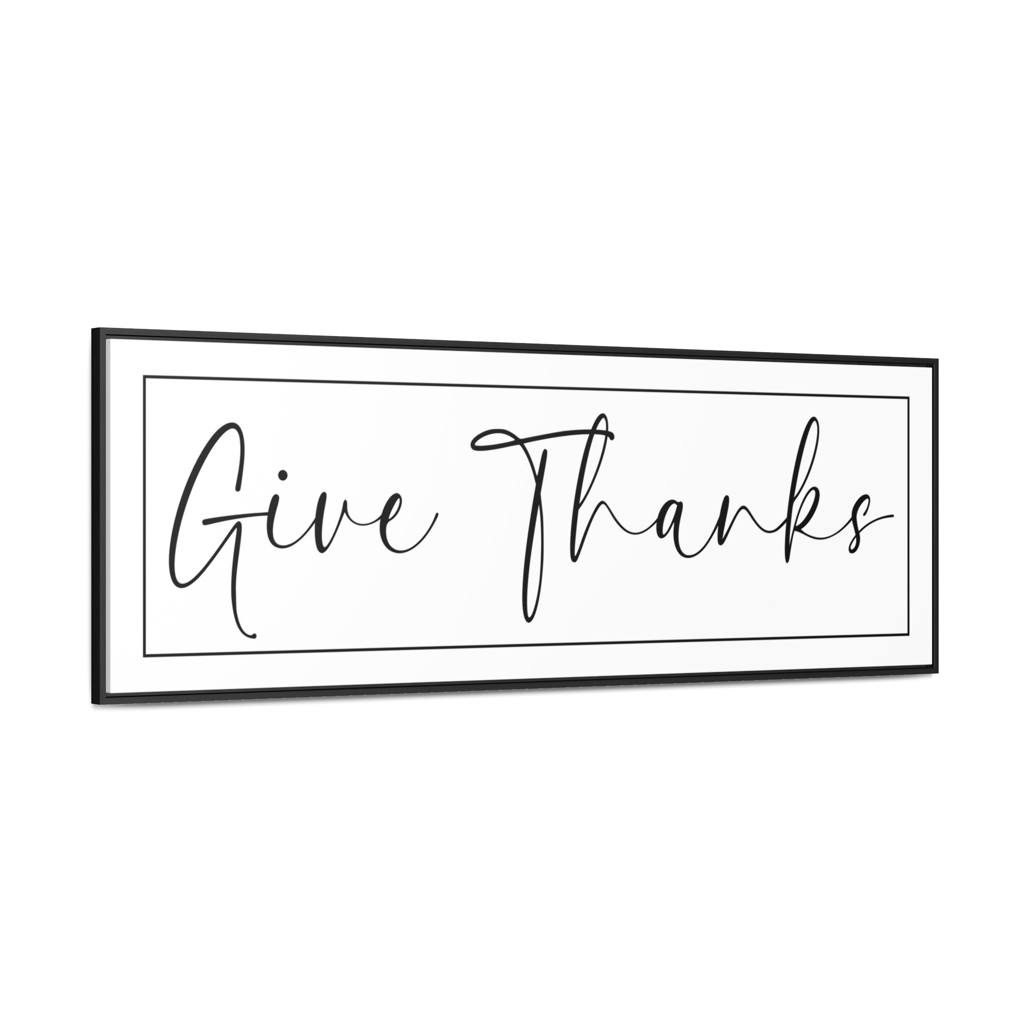 Give Thanks_V2 | Gratitude Wall Art | Canvas