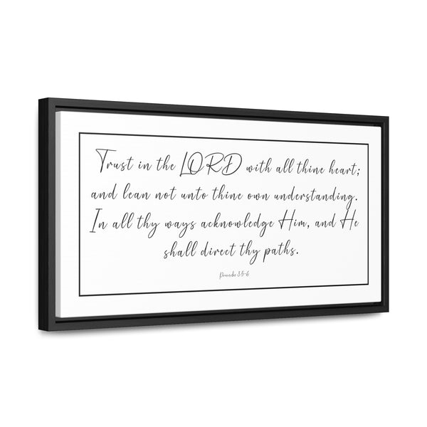 Trust In The Lord With All Your Heart | Christian Wall Art