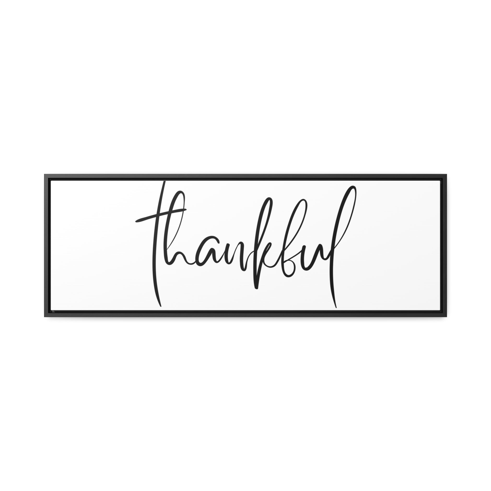 Thankful | Gratitude Wall Art | Canvas