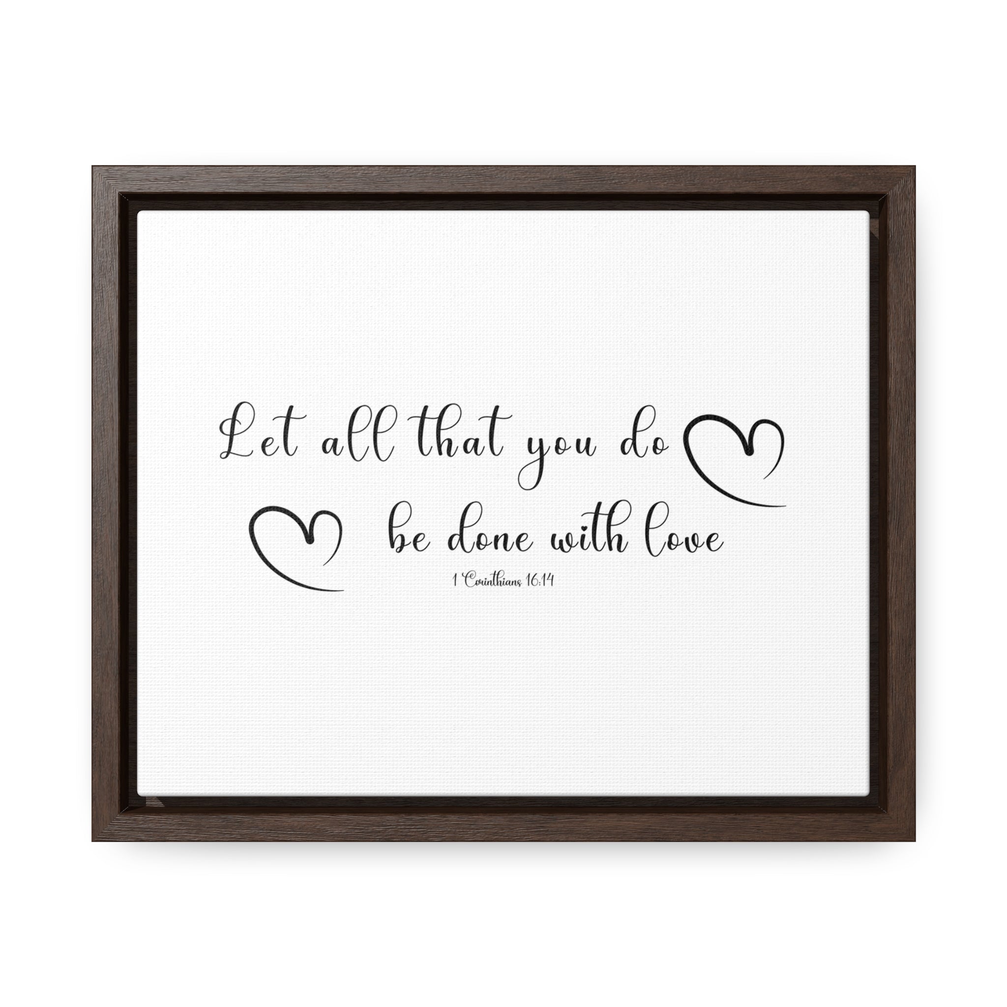 Let All Be Done In Love | Christian Wall Art