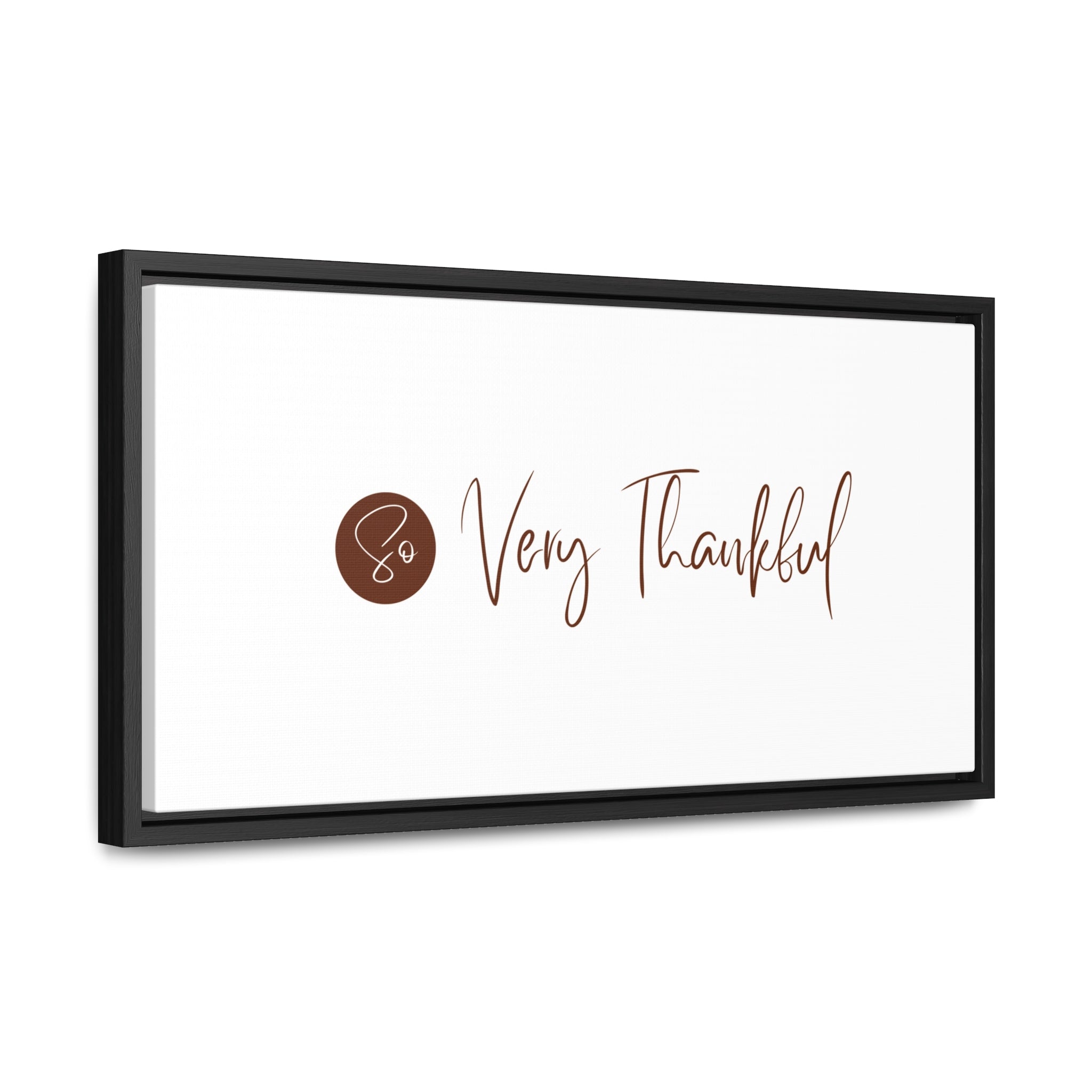 So Very Thankful | Gratitude Wall Art | Canvas