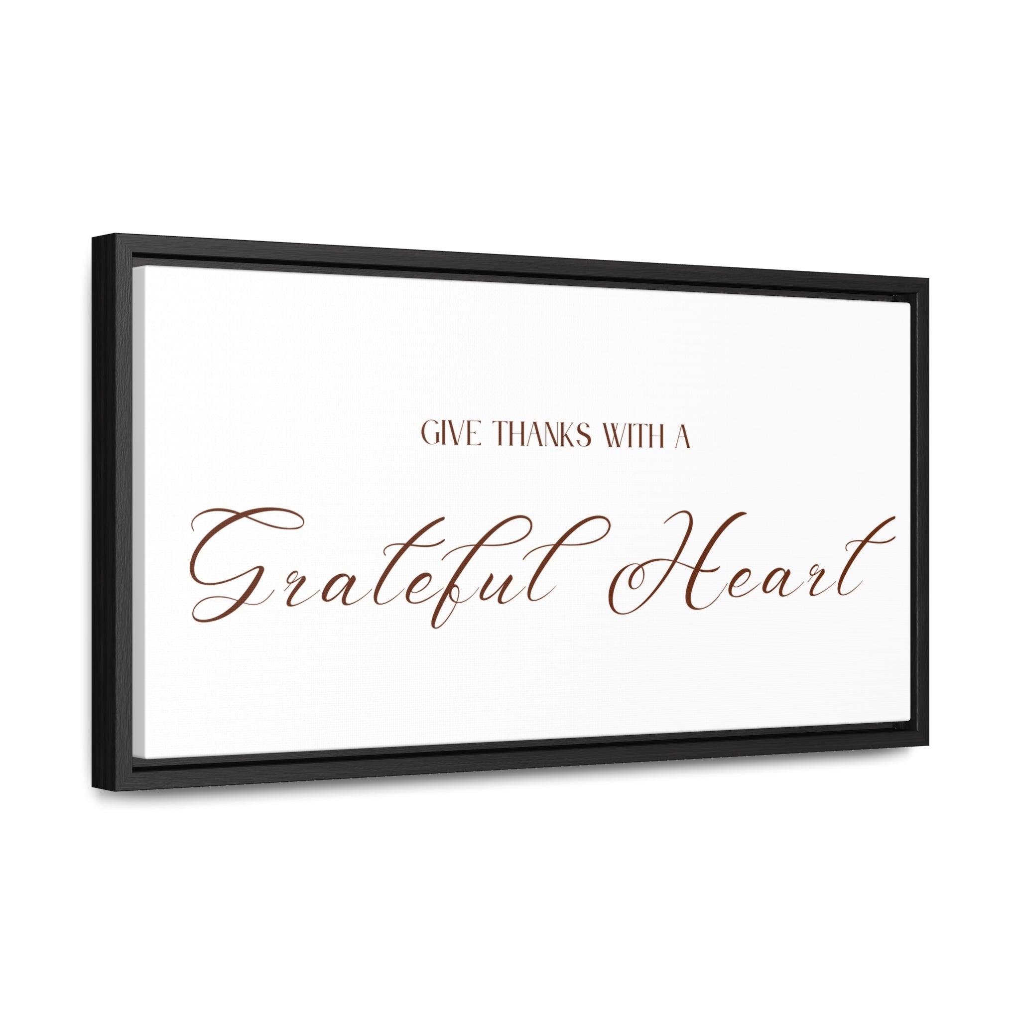 Give Thanks With Grateful Hearts | Gratitude Wall Art | Canvas