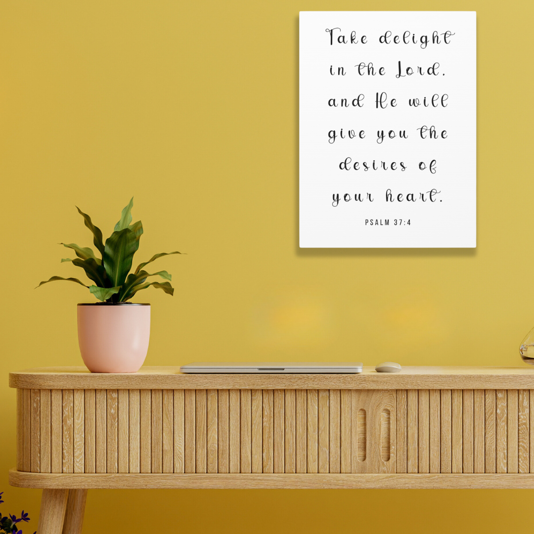 Take Delight In The Lord | Office Wall Art