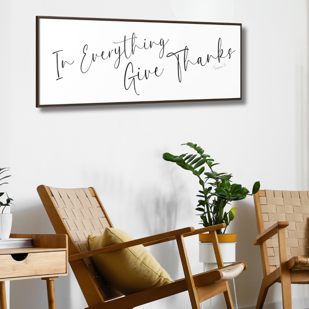 In Everything Give Thanks | Christian Wall Art