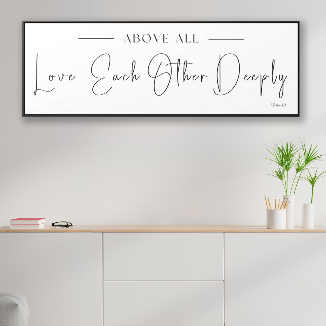 Love Each Other Deeply | Christian Wall Art