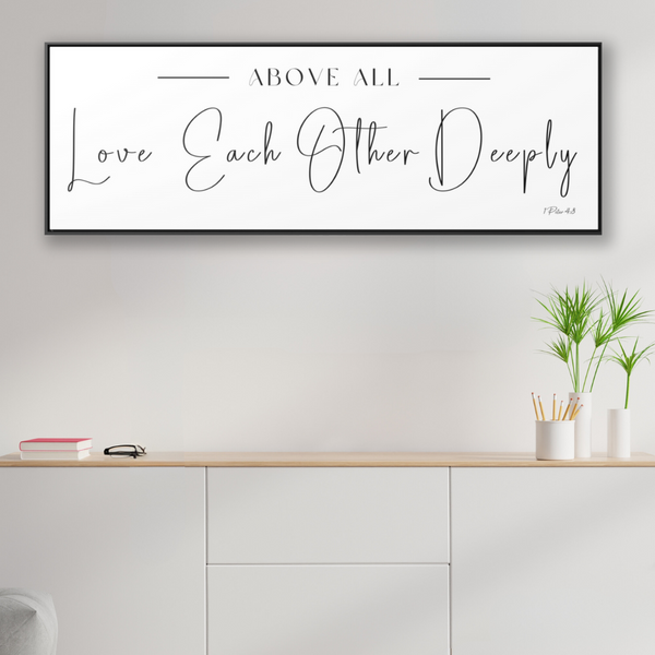 Love Each Other Deeply | Christian Wall Art