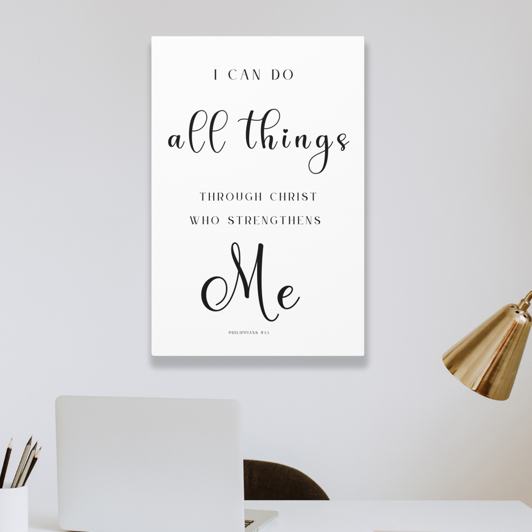 I Can Do All Things | Office Wall Art