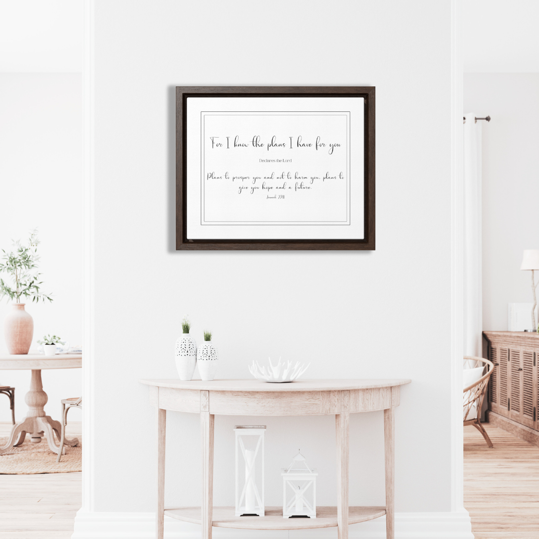 I Know The Plans I Have For You | Christian Wall Art