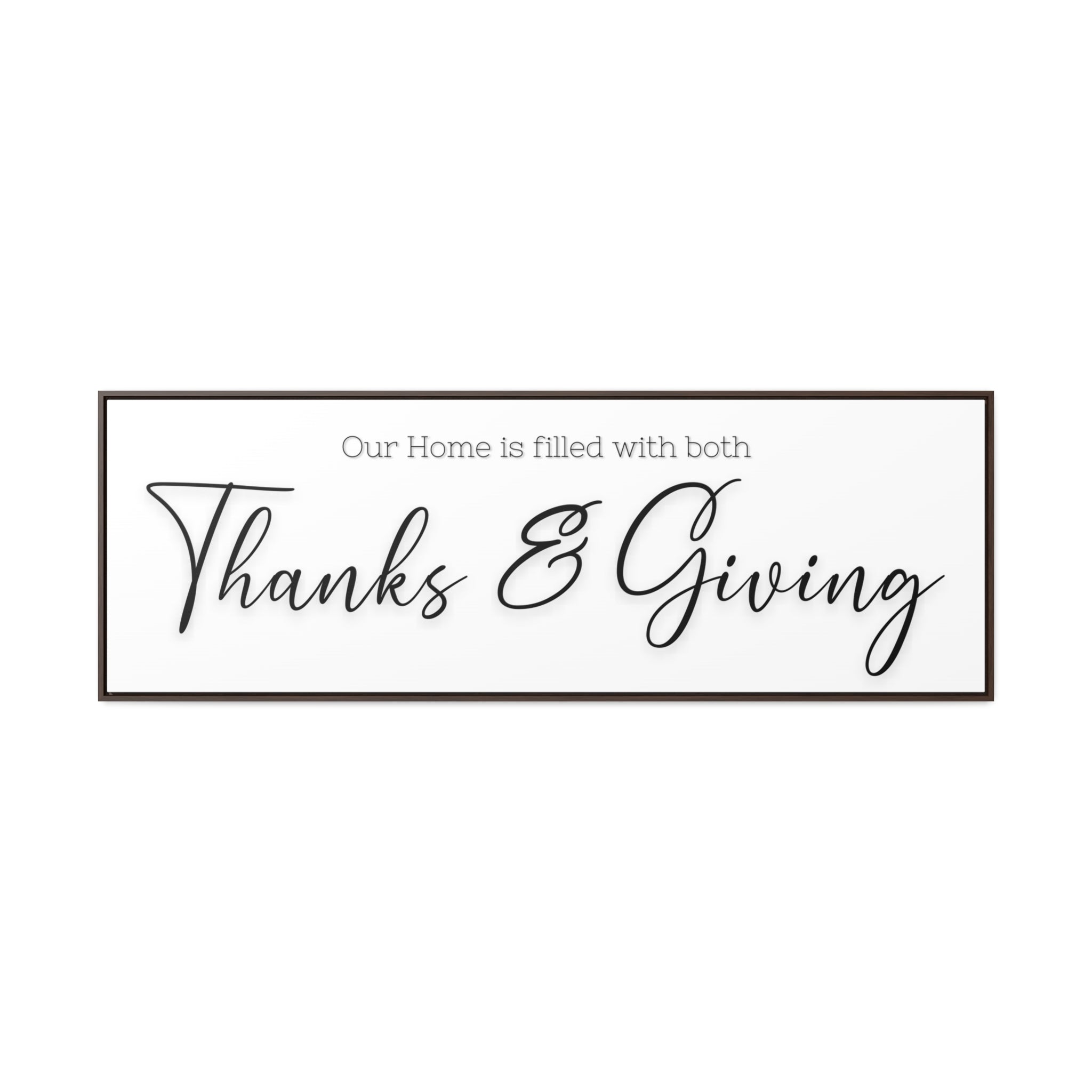 Home Of Thanks And Giving | Gratitude Wall Art | Canvas