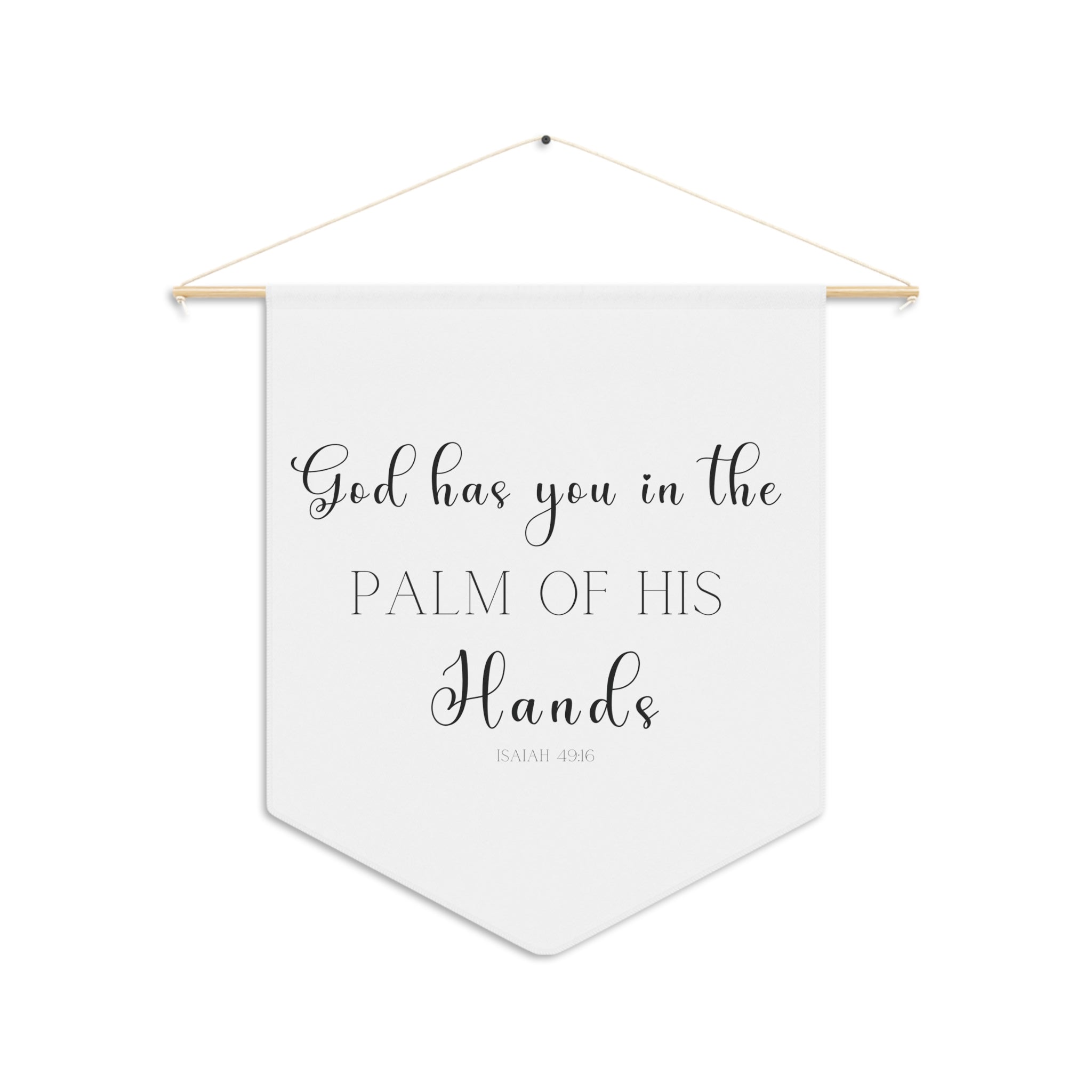 God Has You In The Palm Of His Hands | Nursery Pennant Wall Art