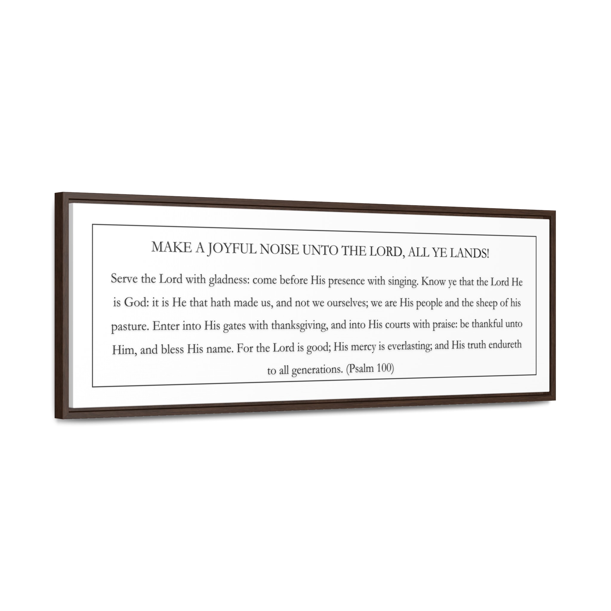 Make A Joyful Noise Unto The Lord | Christian Wall Art