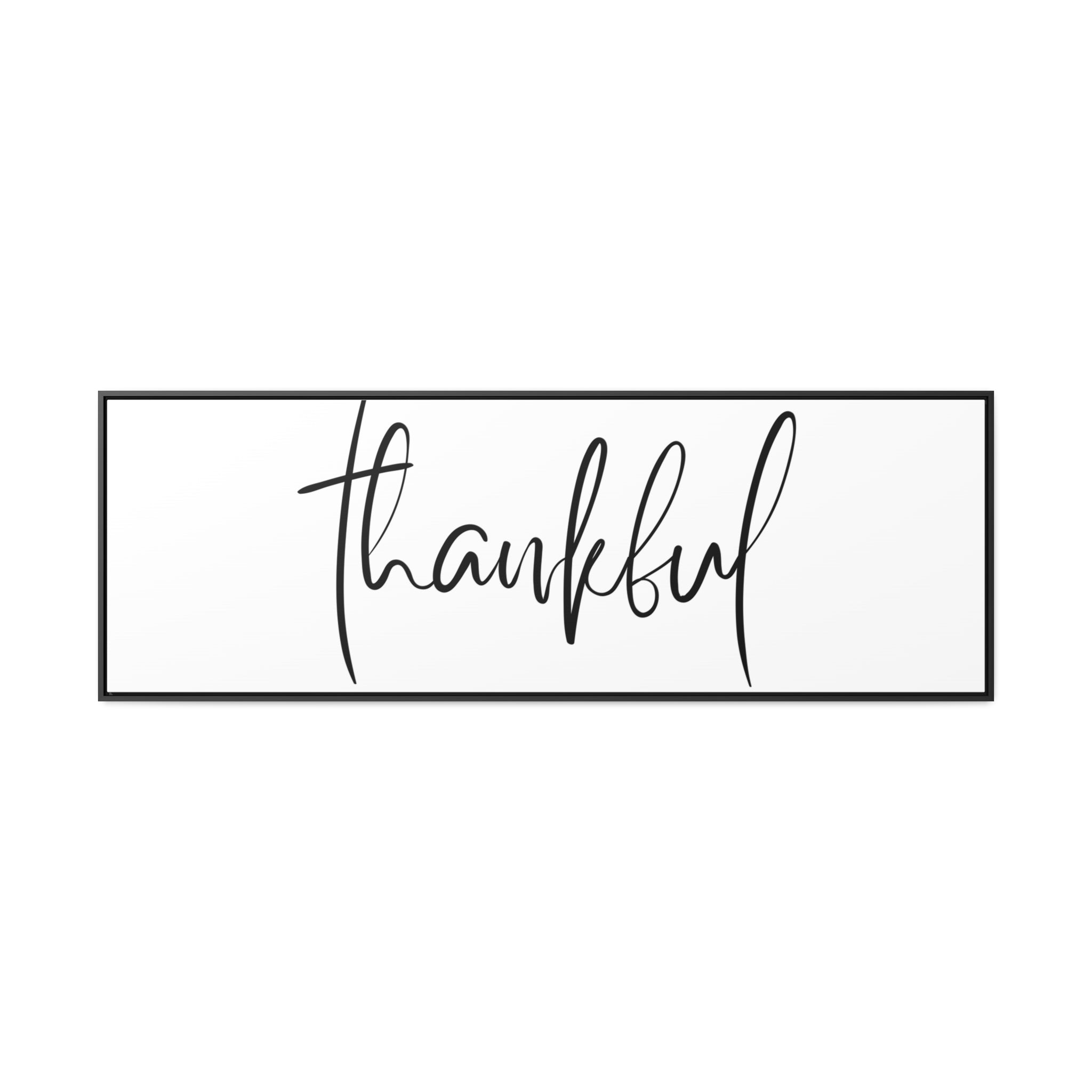 Thankful | Gratitude Wall Art | Canvas