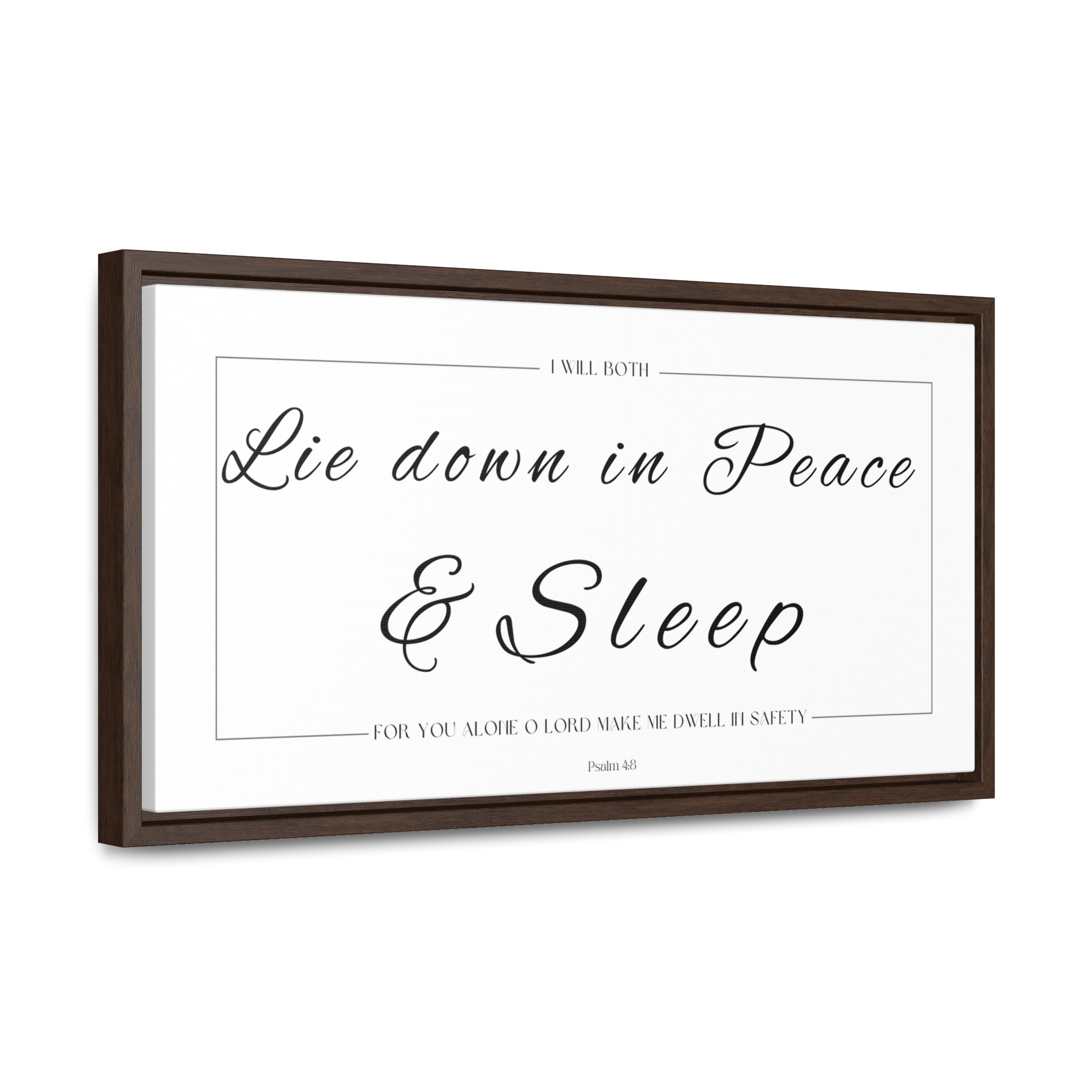 I Will Both Lie Down In Peace & Sleep | Christian Wall Art