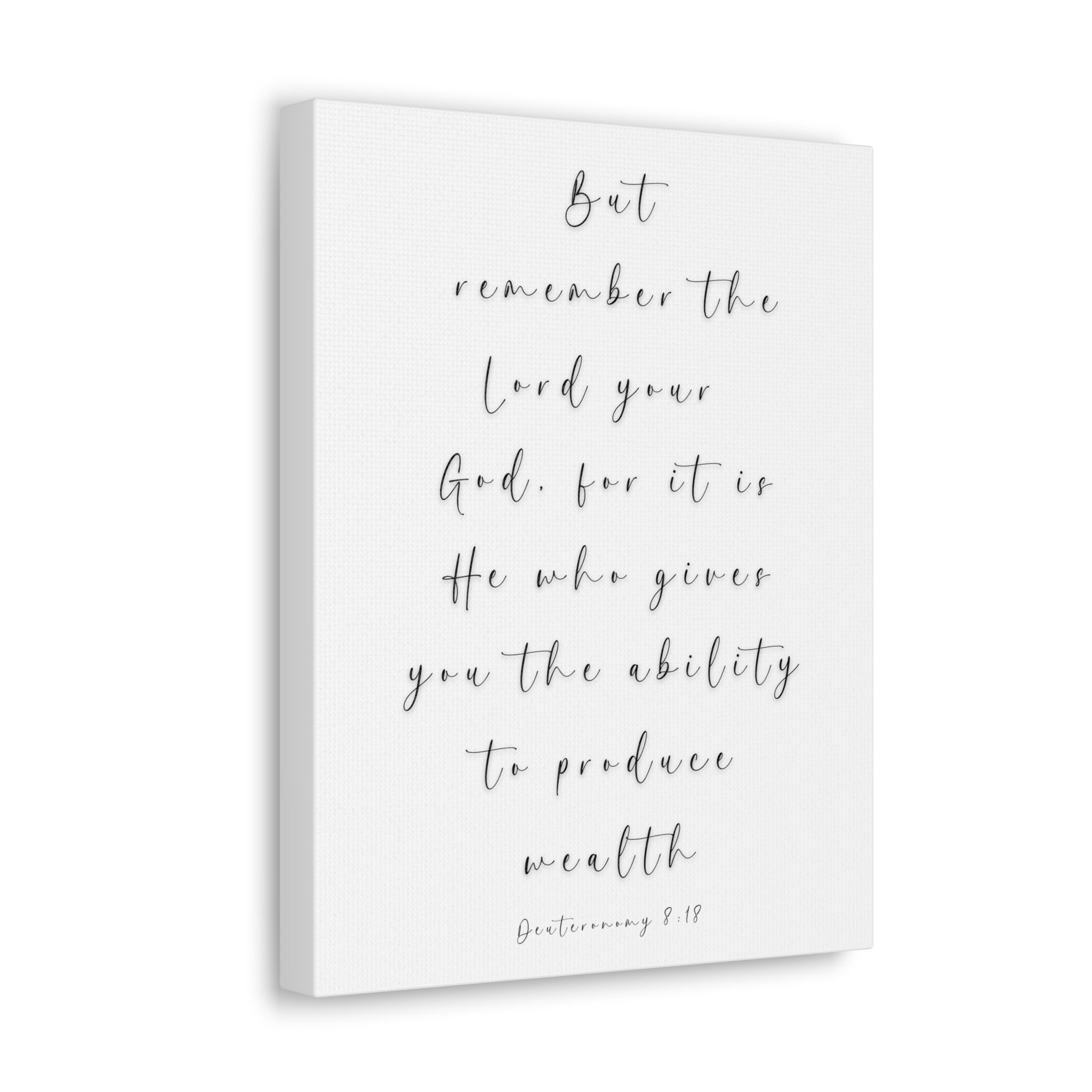 God Gives You The Ability To Get Wealth | Office Wall Art