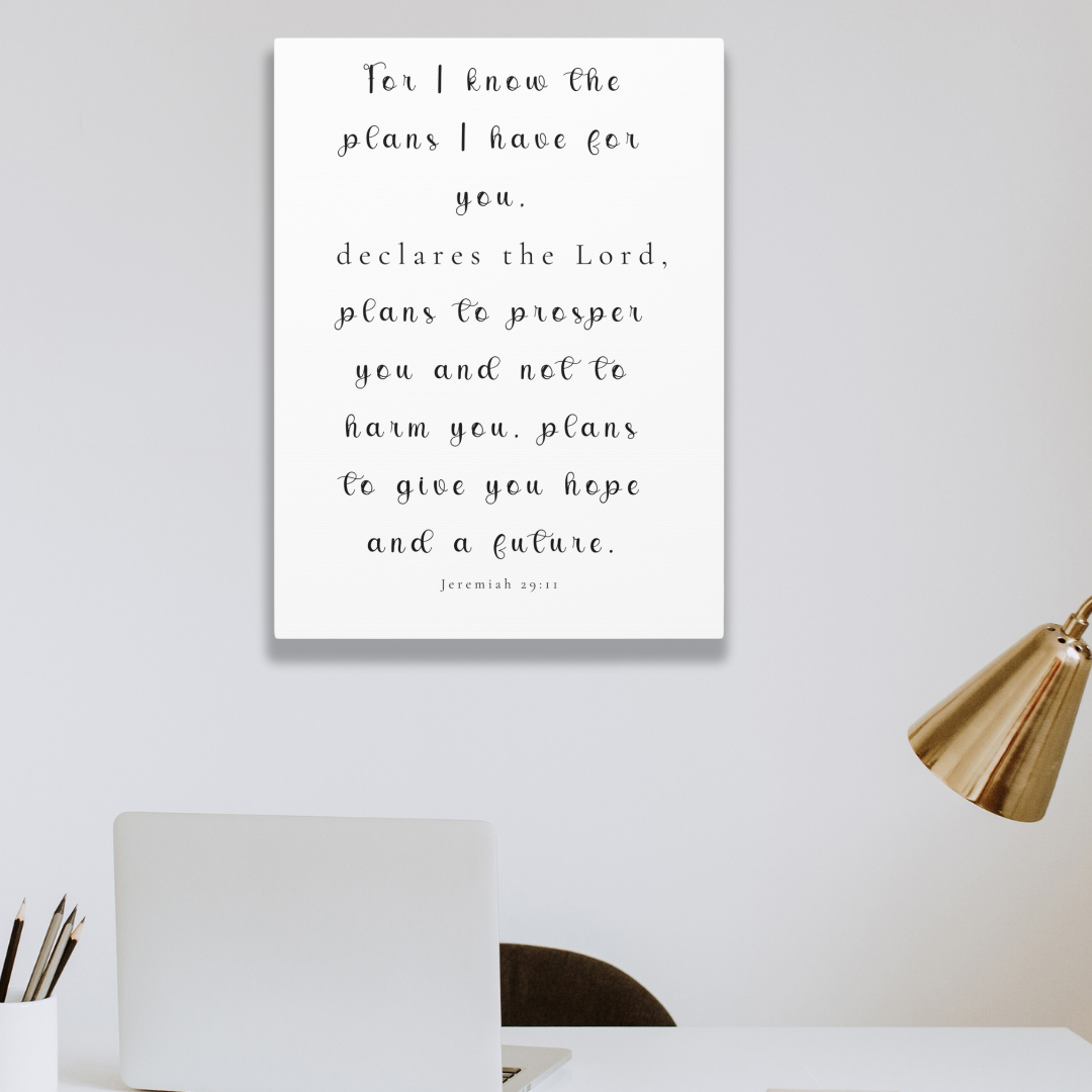 Plans To Prosper You | Office Wall Art