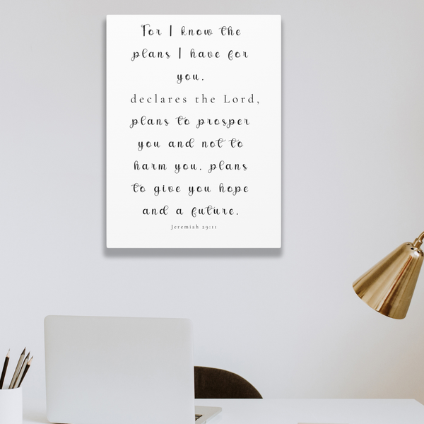 Plans To Prosper You | Office Wall Art