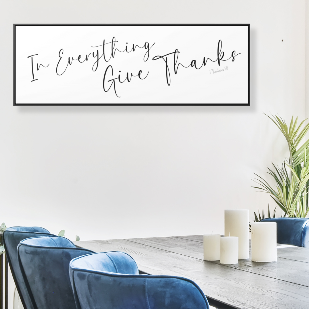 In Everything Give Thanks | Christian Wall Art