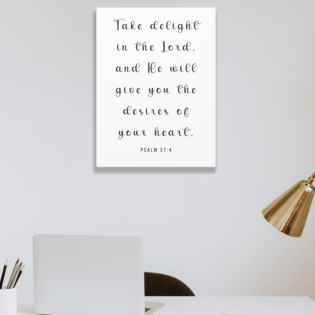 Take Delight In The Lord | Office Wall Art