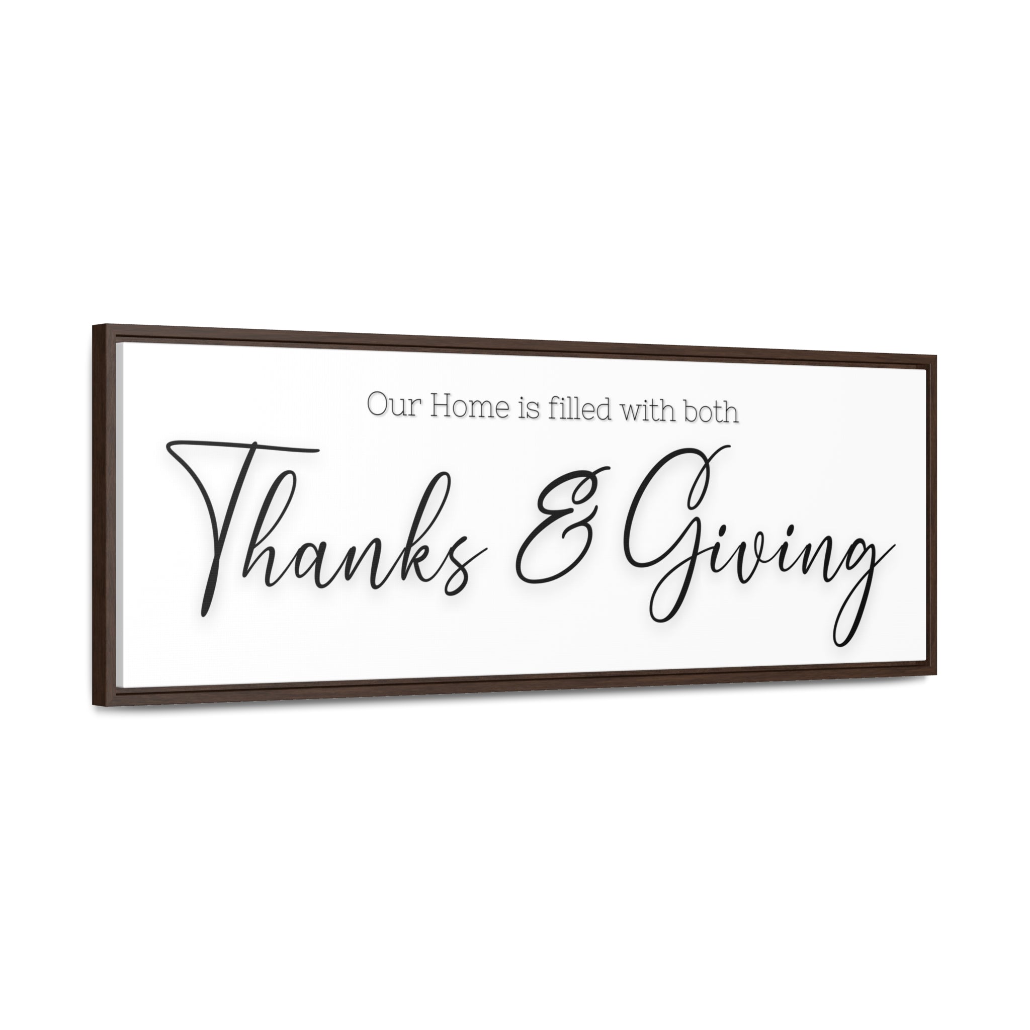 Home Of Thanks And Giving | Gratitude Wall Art | Canvas