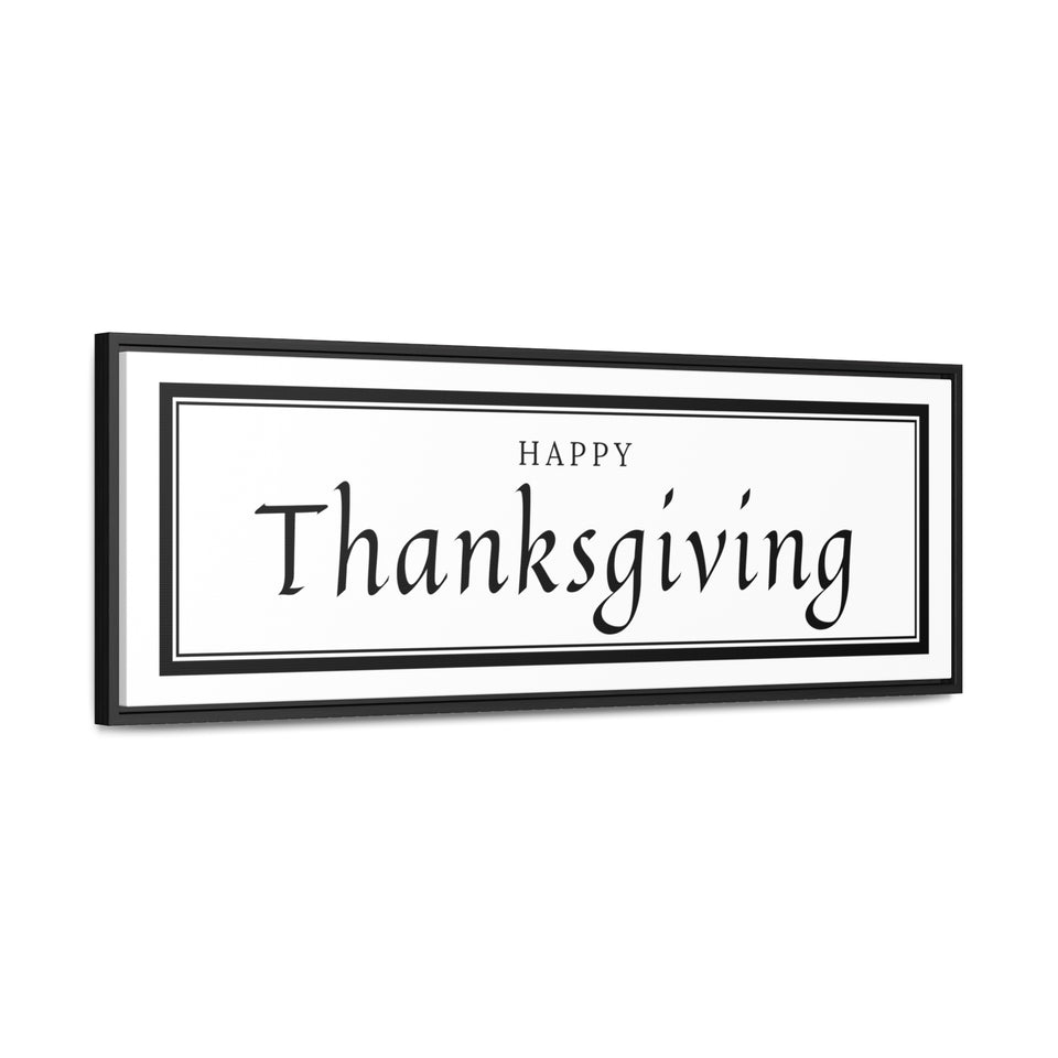 Happy Thanksgiving | Gratitude Wall Art | Canvas