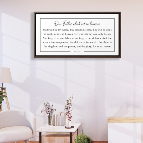 Our Father Which Art In Heaven | Christian Wall Art