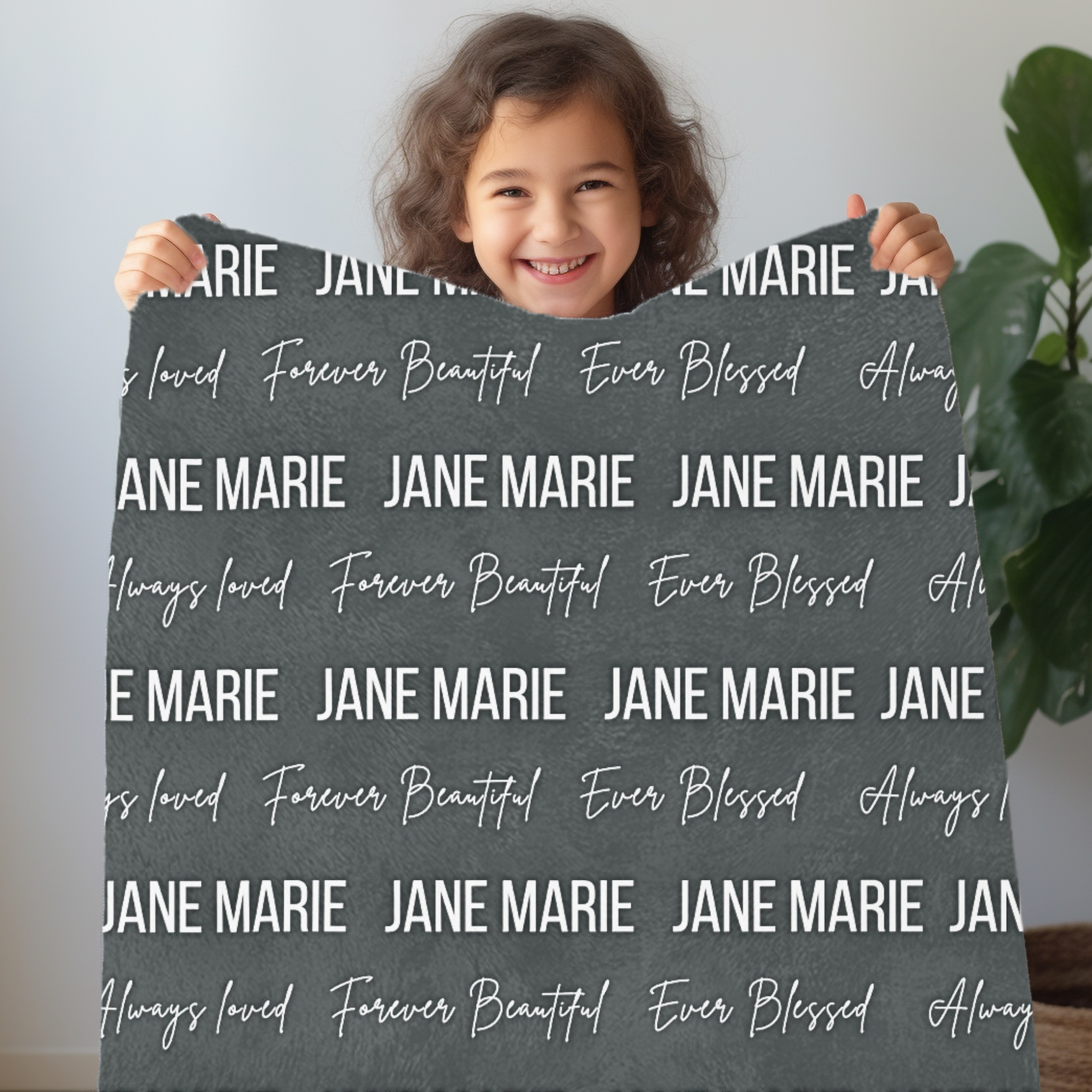 Kids Two Names & Inspiration | Velveteen Minky Blanket