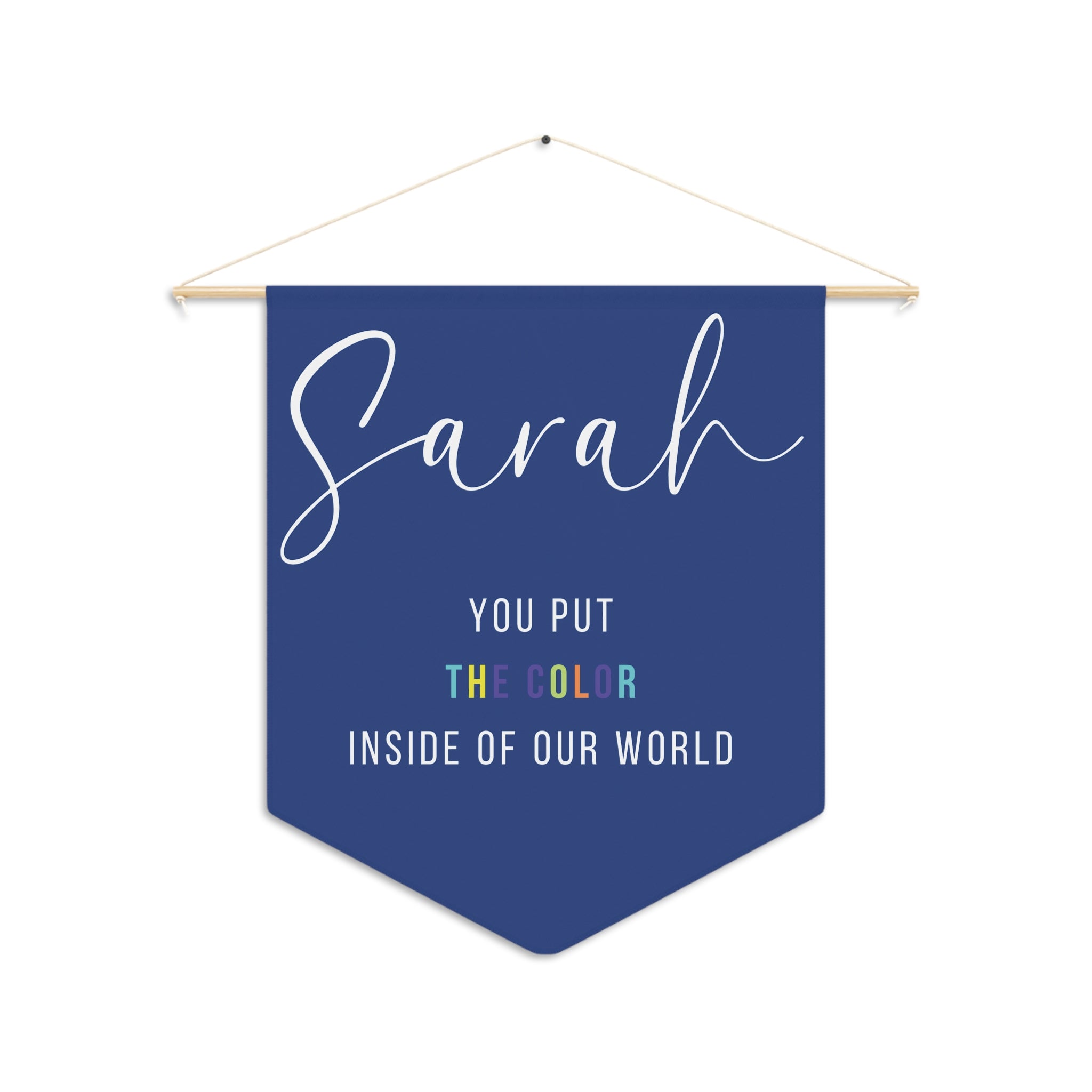 The Color In Our World | Nursery Pennant Wall Art